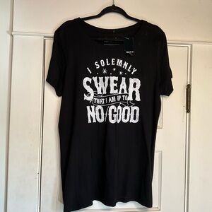 Torrid Harry Potter  I Solemnly Swear Tee NWT Size 1, 14-16